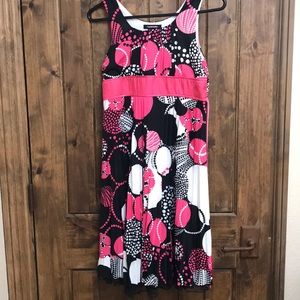 Pink party dot dress CHILDS SIZE 14